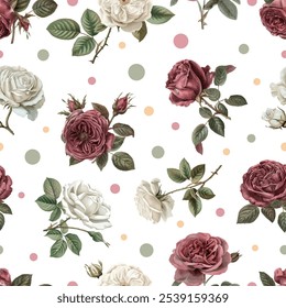 Lovely and Beautiful Spring Flowers Pattern for Fabric, Wallpaper, and More