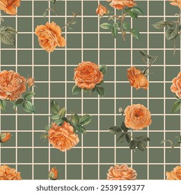 Lovely and Beautiful Spring Flowers Pattern for Fabric, Wallpaper, and More
