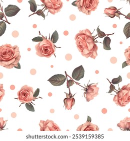 Lovely and Beautiful Spring Flowers Pattern for Fabric, Wallpaper, and More