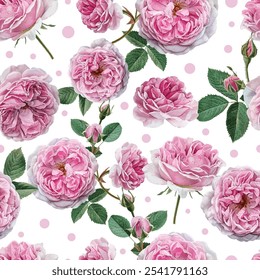 Lovely and Beautiful Spring Flowers Pattern for Fabric, Wallpaper, and More