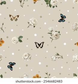 Mooie en mooie lente bloemen patroon voor stof, behang, en meer
