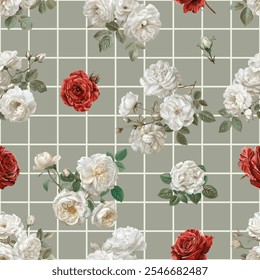 Lovely and Beautiful Spring Flowers Pattern for Fabric, Wallpaper, and More