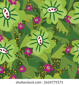 Lovely and Beautiful Spring Flowers Pattern for Fabric, Wallpaper, and More