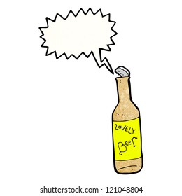caricatura de cerveza encantadora