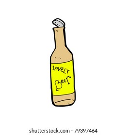 caricatura de cerveza encantadora