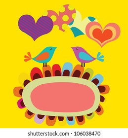 lovely birds card