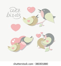 Lovely birds, gentle colors.