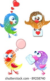 Lovely birds for your design