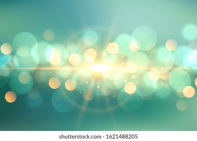 lovely bokeh with light flare background design