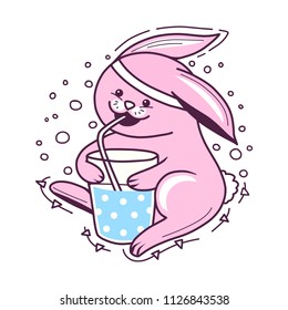 Lovely bunny design, vector illustration