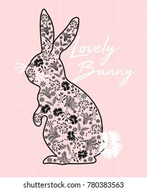 lovely bunny graphic
