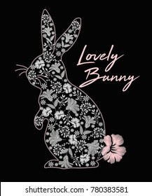 lovely bunny graphic
