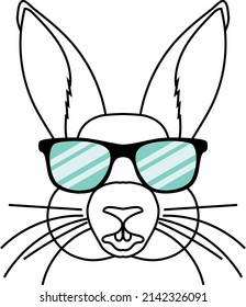  Lovely Bunny With Sunglasses File is suitable for t-shirt, laser cutting, sublimation, hobby, cards, invitations, website or crafts projects. Perfect for magazine, news papers, posters, headers, etc.