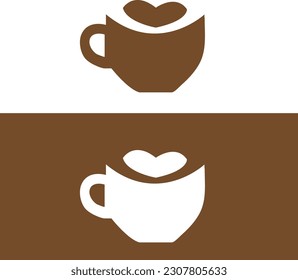 Lovely cafe logo with in vector file.  Lovely cafe icon design. Lovely cafe initial alphabet logo design. Brown logo design. Lovely cafe in vector file.