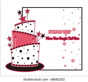 lovely cake card