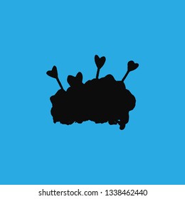 lovely cake icon vector