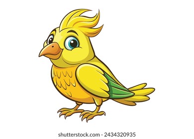 A Lovely canary bird vector illustration