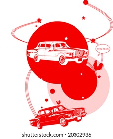 lovely car illustration