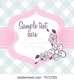 lovely card with frame