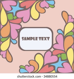 Lovely card with free space for your text