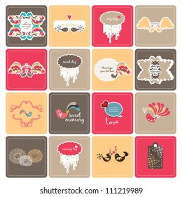 lovely card / label design