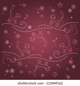lovely cats texture