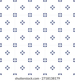 Azulejos de cerámica preciosos, patrón azul
