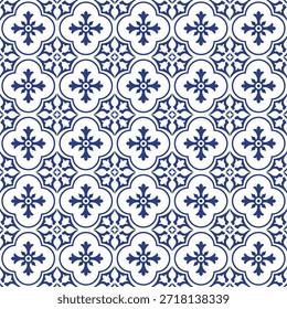 Azulejos de cerámica preciosos, patrón azul