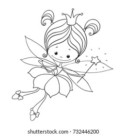 Fairy Outline Images, Stock Photos & Vectors | Shutterstock