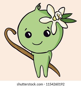 Lovely character man-vanilla. Vector EPS 10