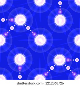 Lovely charming magic abstract object glow splash background seamless.