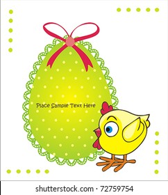 lovely chicken card