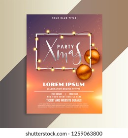 lovely christmas flyer poster invitation template