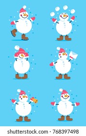 Lovely christmas snowman clip art for your design. 