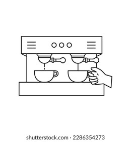 Schöne Kaffeemaschine, falls Sie ein Café benötigen 