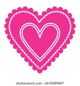A lovely collection of diverse love heart designs.