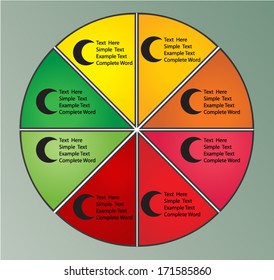 Lovely color template for presentation