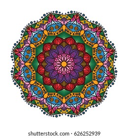 Lovely colorful mandala 1