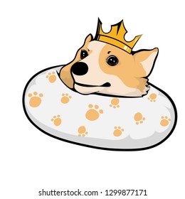 Lovely Corgi Dog Illustration