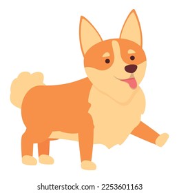 Lovely corgi icon cartoon vector. Royal canine. Puppy breed