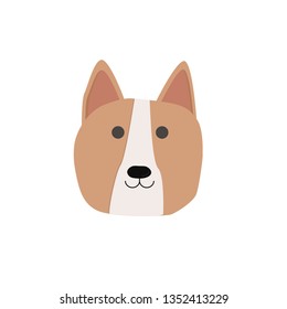Lovely corgi vector illustration, character in cartoon style