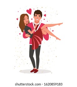 lovely couple girlfriend & boyfriend kissing. couple kissing romantic couple heart background valentine. valentine's day I love you kissing romance, vector character. female & male. man & woman.