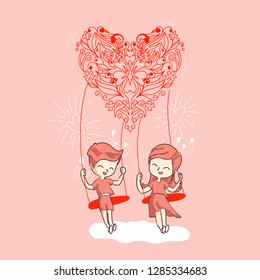 lovely couple pink
