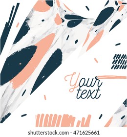 Lovely creative hand drawn card for your design.