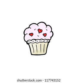 lovely cupcake cartoon