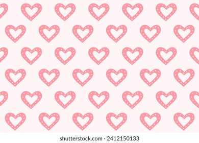 lovely and cute heart pattern wallpaper for valentines couple vector