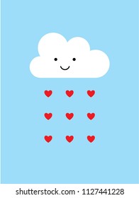 lovely cute rain cloud