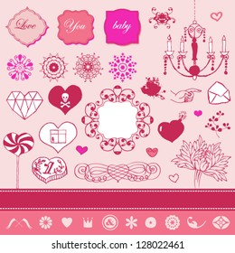 Lovely cute set for Your design