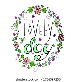 Lovely day vector  color grafics logo