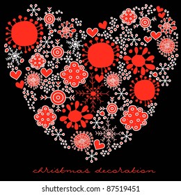 lovely decoration vector card